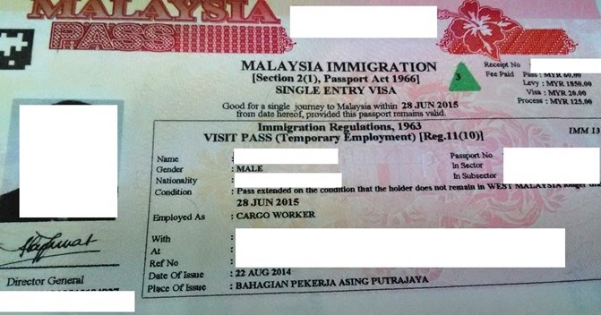 Work Permit Number Malaysia