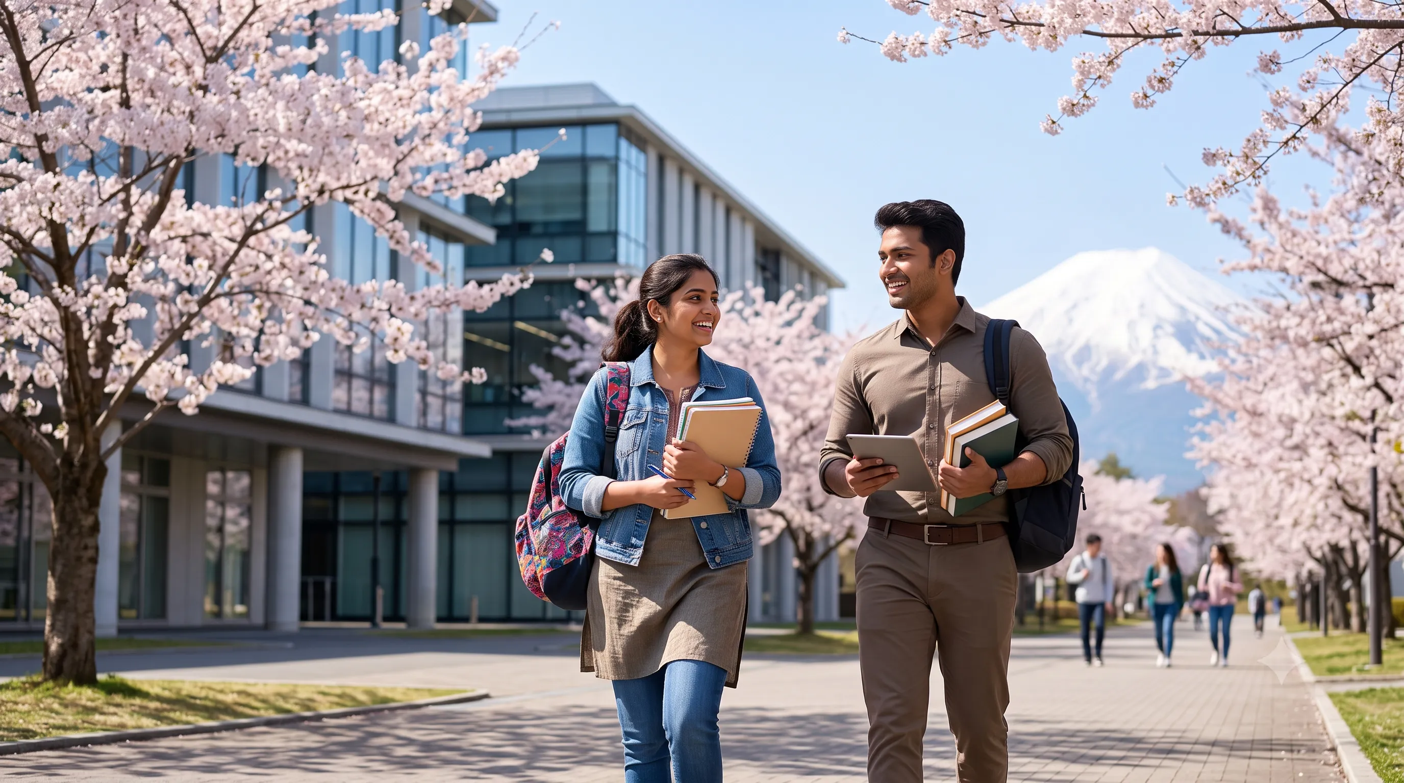 Indian students exploring university options for studying in Japan